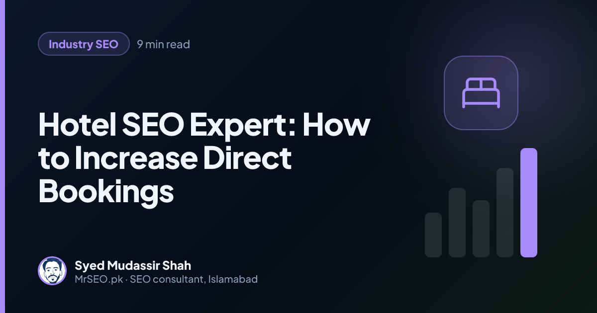 Hotel SEO Expert: How to Increase Direct Bookings: feature image
